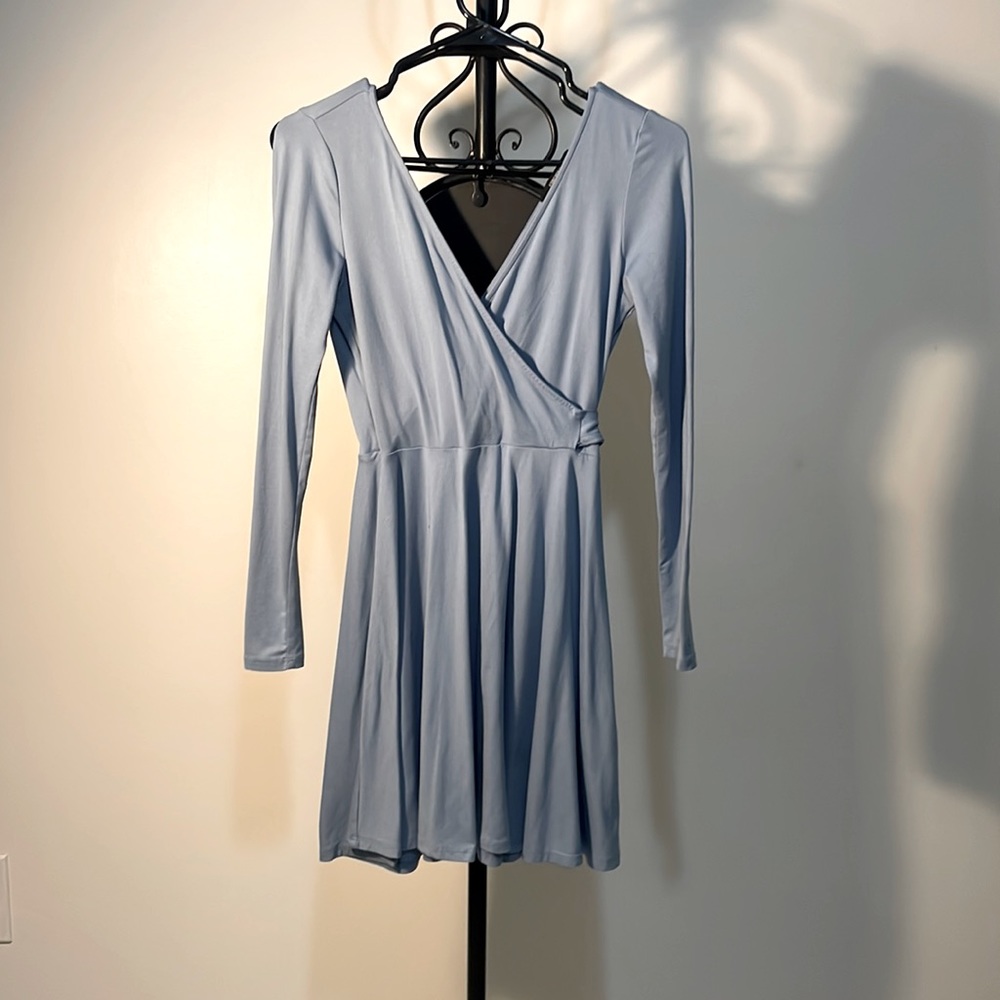 Forever 21 wrap dress blue